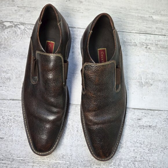 Cole Haan Men's Leather Dress Loafers Size 14 - Picture 4 of 10